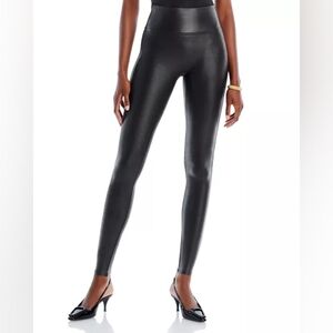 SPANX SPANXshape Faux Leather Leggings S black